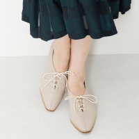 HIMIKO/ヒミコ 卑弥呼 【撥水レザー】Vカットレースアップパンプス/631115/507101584