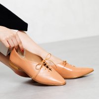 HIMIKO/ヒミコ 卑弥呼 【撥水レザー】Vカットレースアップパンプス/631115/507101584