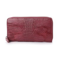 ITALICO/イタリコ ITALICO 本革クロコ カイマン 財布 ワニ皮 オールラウンドファスナー/507104437