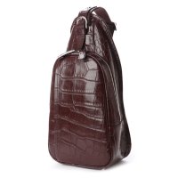 ITALICO/イタリコ ITALICO 日本製 ボディバッグ クロコ型押し 牛革 国産 レザー ショルダーバッグ/507105766