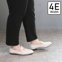 masyugirl/マシュガール masyugirl 【4E幅広・大きいサイズ】スクエアトゥのビット付きローファー/507110119