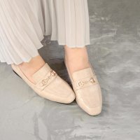 masyugirl/マシュガール masyugirl 【4E幅広・大きいサイズ】スクエアトゥのビット付きローファー/507110119