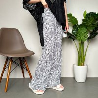 CRB/シーアールビー CRB セルフカット柄プリーツパンツ/507116506