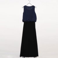 STYLEBLOCK/スタイルブロック STYLEBLOCK ビジュー付ドレープシフォンバイカラーロングパーティードレス/507129103
