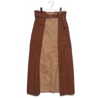 STYLEBLOCK/スタイルブロック STYLEBLOCK 綿ツイル配色タックスカート/507129372