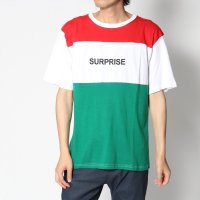 STYLEBLOCK/スタイルブロック STYLEBLOCK 綿100%カラー切替ブロッキングロゴプリント半袖Tシャツカットソー/507130584
