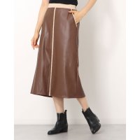 STYLEBLOCK/スタイルブロック STYLEBLOCK 合皮フェイクスウェードパイピングスカート/507130846
