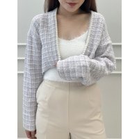 eimy istoire/エイミーイストワール eimy istoire パールトリムツイードニットカーディガン/507130881