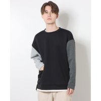 STYLEBLOCK/スタイルブロック STYLEBLOCK スパンダンボールフェイクレイヤードクルーネックトップス/507131118