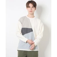 STYLEBLOCK/スタイルブロック STYLEBLOCK スパンダンボールフェイクレイヤードスラッシュ切替トップス/507131122