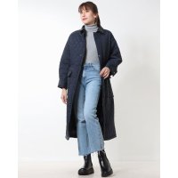 STYLEBLOCK/スタイルブロック STYLEBLOCK ソフトタフタ合皮衿取り外しキルティングコート/507131629