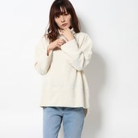 STYLEBLOCK/スタイルブロック STYLEBLOCK 厚地リブニットソーバックスリットワイド袖チュニック/507131875