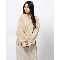 STYLEBLOCK/スタイルブロック STYLEBLOCK ワッフルキーネックトップス/507135016