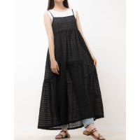 STYLEBLOCK/スタイルブロック STYLEBLOCK シアーシャーリングチェックキャミワンピース/507135457