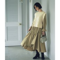 RUIRUE BOUTIQUE/ルイルエブティック RUIRUE BOUTIQUE ケーブルベスト＆ギャザーワンピース ニットアップ/507136116