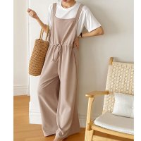 REAL STYLE/リアルスタイル REAL STYLE オールインワン レディース 40代 サロペット オーバーオール ワイド エンボス かわいい 体型カバー/507149818