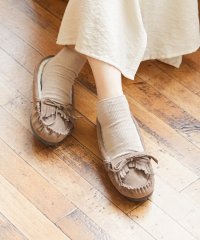 mooimooi/モーイモーイ mooimooi 撥水 フリンジモカシンシューズ/507162269