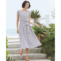 DoCLASSE/ドゥクラッセ DoCLASSE UVスラブ・フレンチ袖ワンピース/507165633