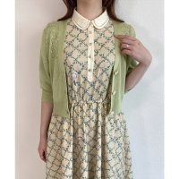 an another angelus/【an another angelus】 SAVONパッケージ釦透かし編み5分袖ニットカーディガン (フィント F i.n.t)/507167565