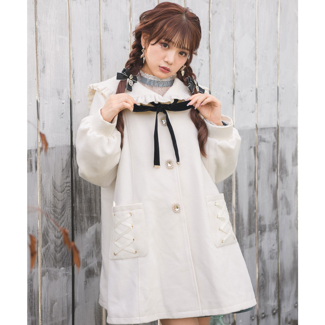 セール 50%OFF】ロジータ ROJITA セーラーカラーコート セール 50%OFF】ロジータ ROJITA セーラーカラーコート