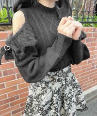ROJITA/ロジータ ROJITA ケーブル肩開きニット/507167763