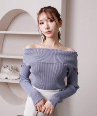 LIP SERVICE/リップサービス LIP SERVICE シアー切替オフショルニットTOPS/507168143
