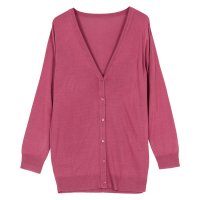 KOBE LETTUCE/コウベレタス KOBE LETTUCE 【肌触り◎】[2サイズ]シルクタッチ&ウォッシャブルプレーンカーディガン【Vロング丈】 [C5230]/507171021
