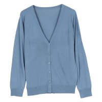KOBE LETTUCE/コウベレタス KOBE LETTUCE 【肌触り◎】[2サイズ]シルクタッチ&ウォッシャブルプレーンカーディガン【Vミディアム丈】 [C5230]/507171022