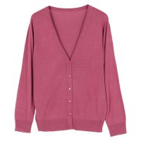 KOBE LETTUCE/コウベレタス KOBE LETTUCE 【肌触り◎】[2サイズ]シルクタッチ&ウォッシャブルプレーンカーディガン【Vミディアム丈】 [C5230]/507171022