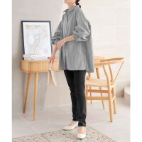 KOBE LETTUCE/コウベレタス KOBE LETTUCE ボリュームスリーブストライプシャツチュニック [C6838]/507171214