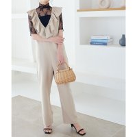 KOBE LETTUCE/コウベレタス KOBE LETTUCE ディープネックフリルオールインワン [E3281]/507171328