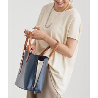 KOBE LETTUCE/コウベレタス KOBE LETTUCE ショルダーベルト付きサイドジップバイカラーバッグ [B1487]/507171640