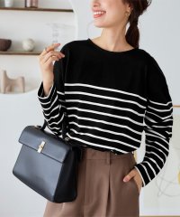 KOBE LETTUCE/コウベレタス KOBE LETTUCE ゆったり ボーダーシンプルカットチュニック【パネル】 [C3864]/507171671