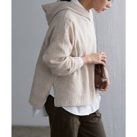 KOBE LETTUCE/コウベレタス KOBE LETTUCE ウォッシャブルヤク風フーディニットトップス [C6302]/507171768