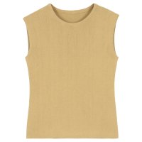 KOBE LETTUCE/コウベレタス KOBE LETTUCE [ 岡部あゆみさんコラボ ] UVカットコットンレーヨンノースリーブニットトップス【クルーネック】[選べる2タイプ][C/507171837