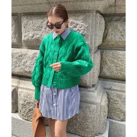KOBE LETTUCE/コウベレタス KOBE LETTUCE [ SAYAKAさんコラボ ] ボリュームスリーブケーブルニットカーデ [C6763]/507171846