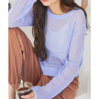KOBE LETTUCE/コウベレタス KOBE LETTUCE メッシュ編みニットトップス [C6786]/507171858