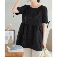 KOBE LETTUCE/コウベレタス KOBE LETTUCE 袖リボンペプラムブラウス/507171876