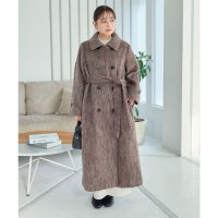 KOBE LETTUCE/コウベレタス KOBE LETTUCE [ プチレタス ] スタンドカラーシャギーロングコート【プチ】 [K1261]/507172089