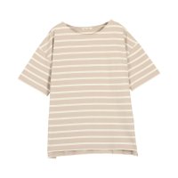 KOBE LETTUCE/コウベレタス KOBE LETTUCE コットン100％ ゆったりボーダーチュニック半袖Tシャツ【ノーマル】【選べるデザイン】 [C4631]/507172283