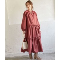 KOBE LETTUCE/コウベレタス KOBE LETTUCE バンドカラーティアードシャツワンピース [E2913]/507172428