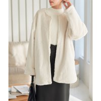 KOBE LETTUCE/コウベレタス KOBE LETTUCE フェイクファーノーカラーコート [K1233]/507172532