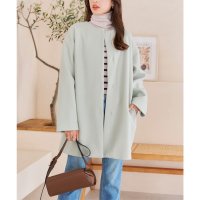 KOBE LETTUCE/コウベレタス KOBE LETTUCE [ ストレッチコート ] 選べるサイズのコクーンミディアムコート [K1240]/507172538