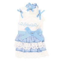 BIRDIE/バーディ Luxe birdie ギンガムワンピース 3S ブルー【返品不可商品】/507179446