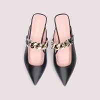PRETTY BALLERINAS/プリティ・バレリーナ Pretty Ballerinas YVETTE chain belt mules leather（イヴェット チェーン ベルト ミュール/507182967