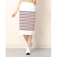 POMPADOUR/ポンパドール POMPADOUR USA Cotton Border Skirt/507183477