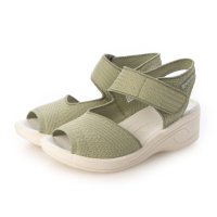 MK MICHEL KLEIN/ミッシェルクラン MICHEL KLEIN ウェッジソール マジックベルト ラメ ニット 軽量 サンダル/507217054