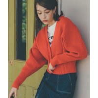 KOBE LETTUCE/コウベレタス KOBE LETTUCE ボリュームスリーブVネックカラーニットカーディガン [C6142]/507218103
