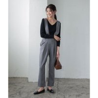 KOBE LETTUCE/コウベレタス KOBE LETTUCE ハイウエストテーパードサロペット [E3140]/507218285