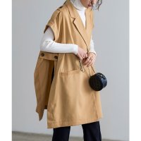 KOBE LETTUCE/コウベレタス KOBE LETTUCE トレンチ風ロングジレベスト [K1168]/507218524